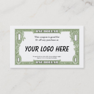 $1 Coupon Card