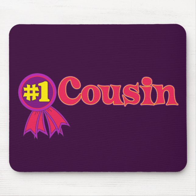 #1 Cousin Mouse Mat (Front)