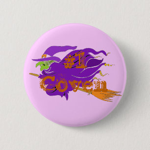 #1 Coven Classic Witch Button. Customise Me! 6 Cm Round Badge