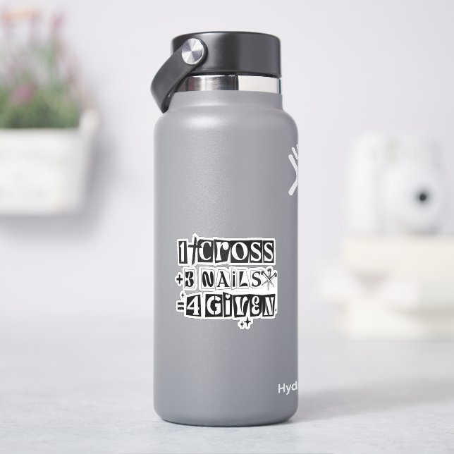 1 Cross 3 Nails Forgiven Christian Easter Faith (HydroFlask)