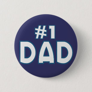 #1 Dad 6 Cm Round Badge