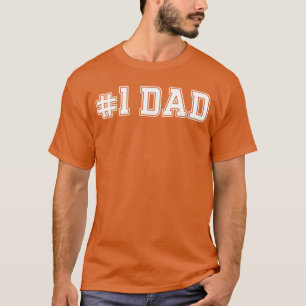 1 Dad Best Dad Fathers Day Number One Dad retro T-Shirt