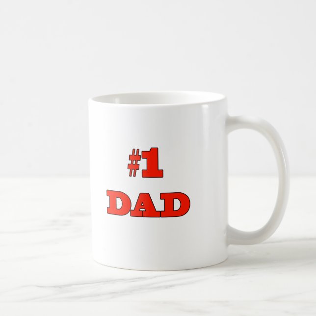 #1 Dad Coffee Mug (Right)