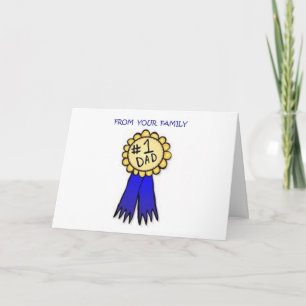 #1 DAD FROM YOUR FAMILY FATHER'S DAY CARD