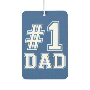#1 Dad funny car air freshner Car Air Freshener