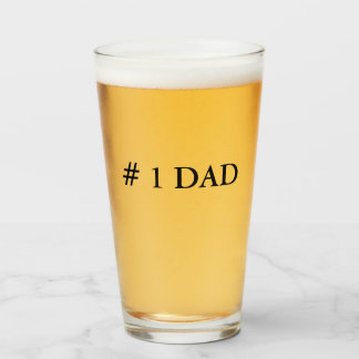 #1 DAD Glass Cup