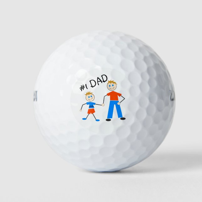 #1 DAD GOLF BALLS (Front)