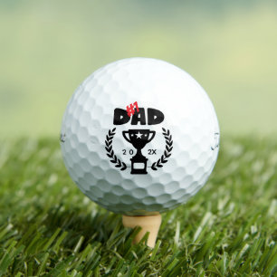 #1 Dad Golf Balls - World's Best Custom Gift