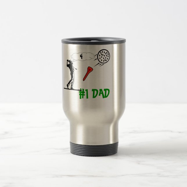 # 1 dad golf coffee mug (Center)