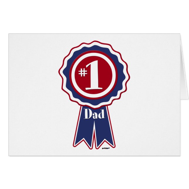 #1 Dad - Happy Father's Day (Front Horizontal)