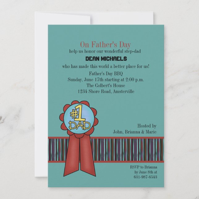 #1 Dad Invitation (Front)