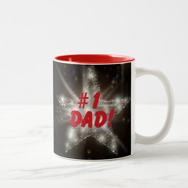 #1 Dad! -Just Say’in  Two-Tone Coffee Mug (Right)