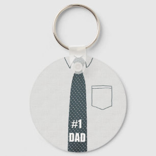 #1 Dad Key Ring