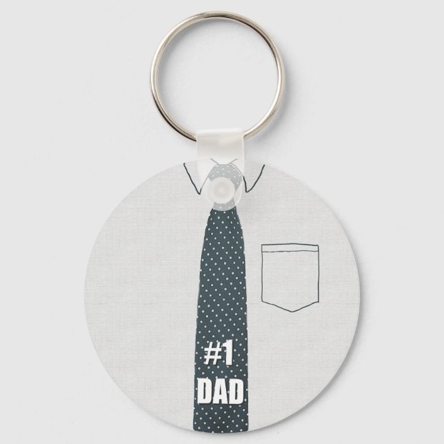 #1 Dad Key Ring (Front)