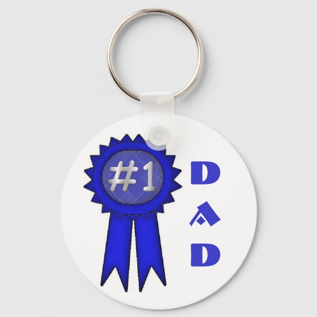#1 Dad Keychain (Front)