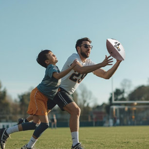 #1 Dad Love Personalised Football American Football