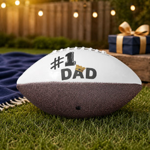#1 Dad Love Personalised Football American Football