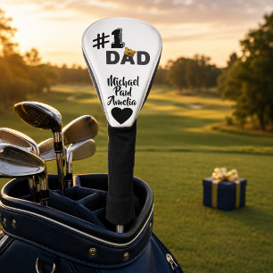 #1 Dad Love Personalised Golf Head Cover
