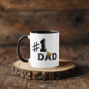 #1 Dad Love Personalised Mug