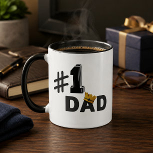 #1 Dad Love Personalised Mug