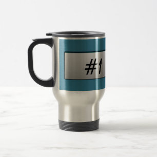 #1 Dad! Metal Nameplate Mug