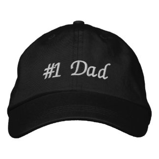 #1 Dad (Number One Dad) Father's Day Embroidered Hat