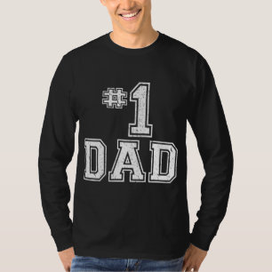 1 Dad Number One Father's Day Vintage Style T-Shirt