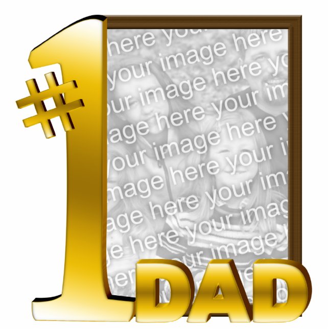#1 Dad Photo Sculpture (Front)