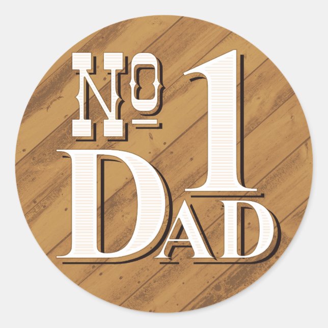 #1 Dad Sticker (Front)