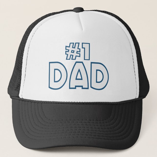 #1 Dad Trucker Hat (Front)