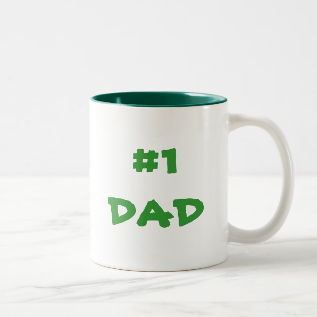 #1 DAD Two-Tone COFFEE MUG (Right)