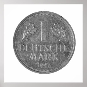 1  deutsche  mark , Germany Poster