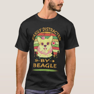 1 Easily Distracted By Beagle T-Shirt