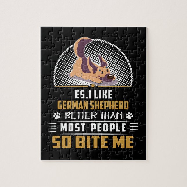 1 Es I Like German Shepherd Better Than Most Peopl Jigsaw Puzzle (Vertical)
