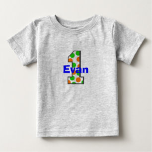 1 First Birthday Boy Shirt