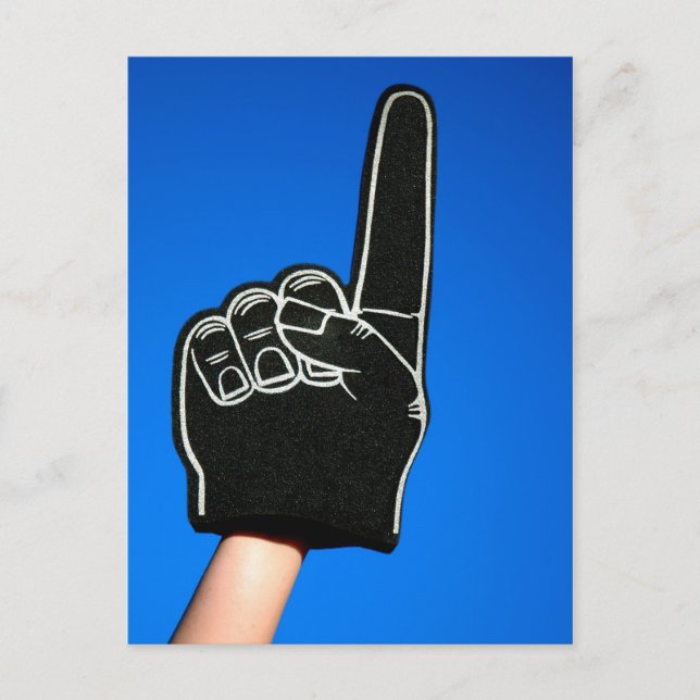 #1 Foam Finger Postcard (Front)
