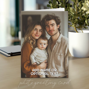 1 Full Photo and Simple Chunky Text Template Card