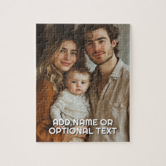 1 Full Photo and Simple Chunky Text Template Jigsaw Puzzle