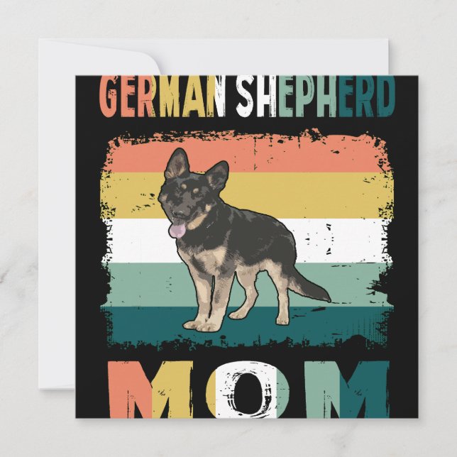 1 German Shepherd Mom Invitation (Front)