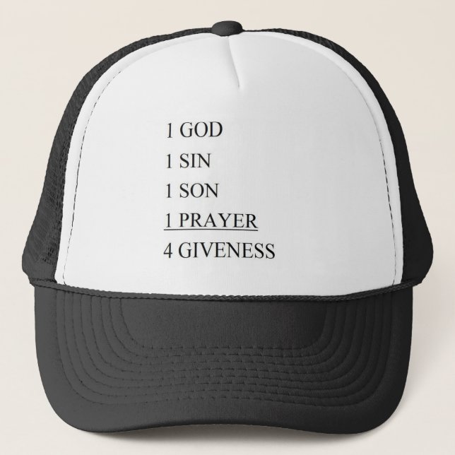 1 GOD TRUCKER HAT (Front)