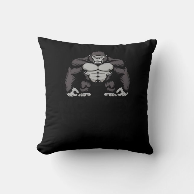 1 Gorilla Vs 100 Men Cushion (Front)