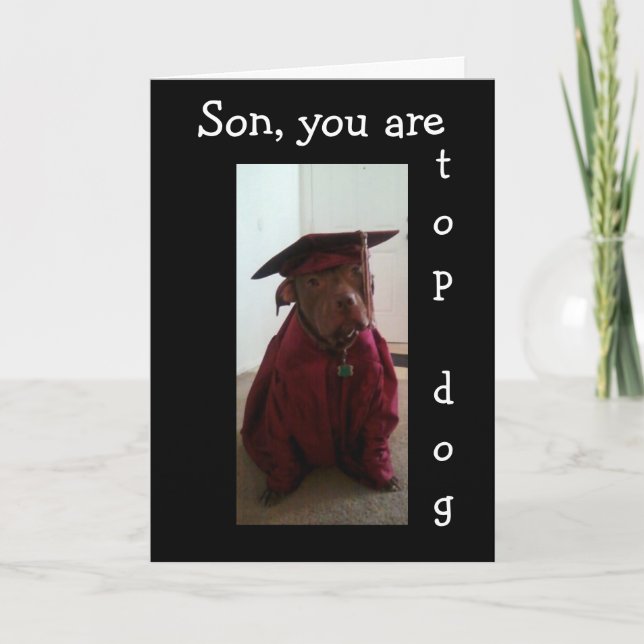 #1 GRAD IN OUR FAMILY SON CARD (Front)