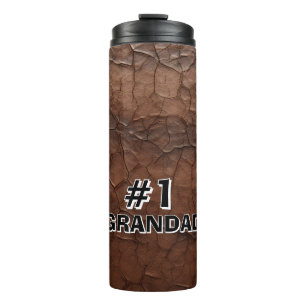 #1 Grandad Leather-look Thermal Tumbler