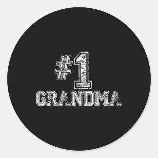 1 Grandma Number One Classic Round Sticker