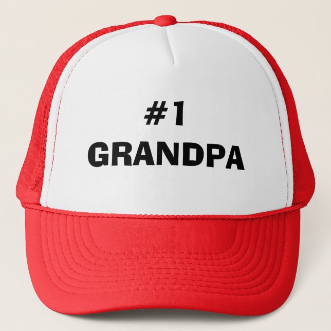 #1 GRANDPA TRUCKER HAT (Front)
