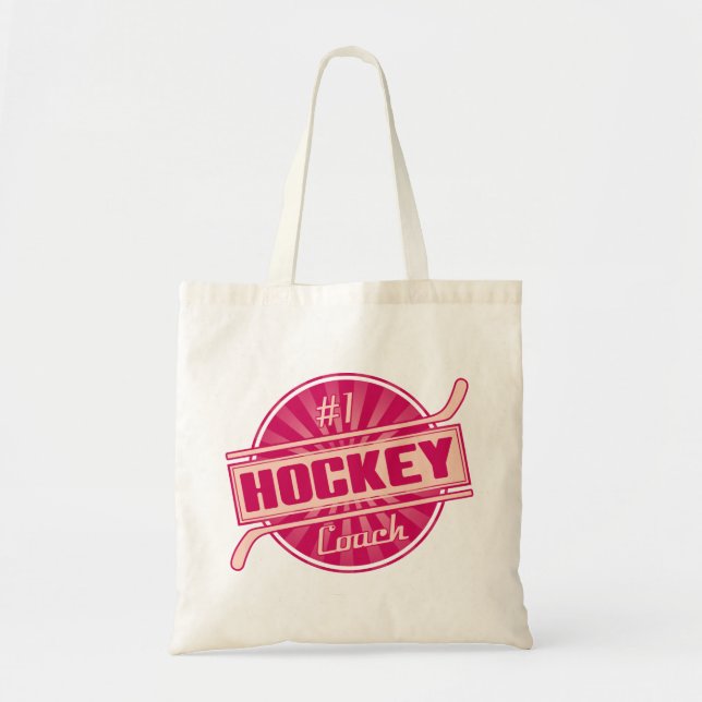 #1 Hockey Coach Tote Bag (Front)