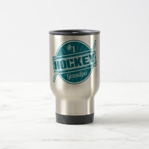 #1 Hockey Grandpa Travel Mug