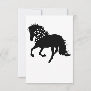 1- Horse Shirt, Horse Lover Tee, Girls Horse RSVP Card