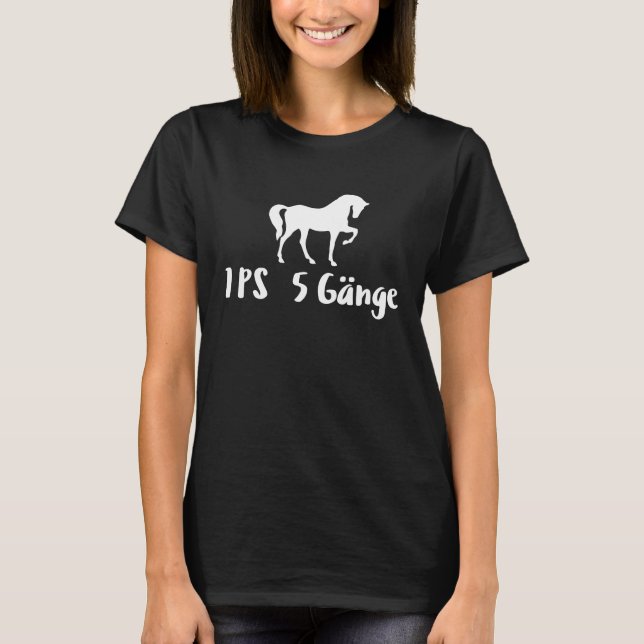 1 HP 5 speed horses T-Shirt (Front)