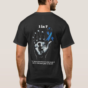 "1 in 7" Child Abuse Prevention Awareness T-Shirt